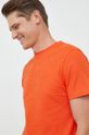 mandarinková Bavlněné tričko Calvin Klein