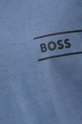 niebieski BOSS t-shirt bawełniany