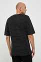 Odzież Sisley t-shirt bawełniany 3NUSS101E.902 czarny