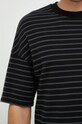 Sisley t-shirt bawełniany 3NUSS101E.902 czarny