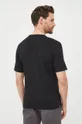Bombažna kratka majica Sisley črna