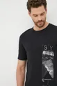 Bombažna kratka majica Sisley  100% Bombaž