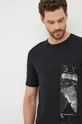 Sisley t-shirt bawełniany 100 % Bawełna