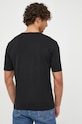 Odzież Sisley t-shirt 3I1XS101J.100 czarny