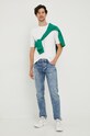 Хлопковая футболка Sisley 3I1XS101J.101 белый AW22