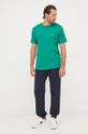 Bavlněné tričko United Colors of Benetton zelená