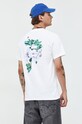 Памучна тениска Primitive бял papfa2203.wht