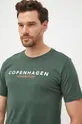 zielony Lindbergh t-shirt bawełniany
