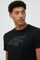 чорний Бавовняна футболка 4F