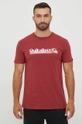 czerwony Quiksilver t-shirt bawełniany