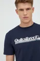 granatowy Quiksilver t-shirt bawełniany Męski