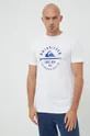 biały Quiksilver t-shirt bawełniany Męski