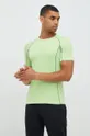 zielony 4F t-shirt do biegania Męski