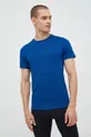 niebieski 4F t-shirt treningowy