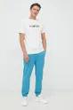 Βαμβακερό μπλουζάκι United Colors of Benetton λευκό