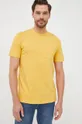 Βαμβακερό μπλουζάκι GAP κίτρινο