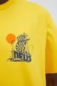 κίτρινο Βαμβακερό μπλουζάκι Deus Ex Machina