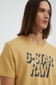 μπεζ Βαμβακερό μπλουζάκι G-Star Raw