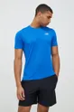 New Balance t-shirt do biegania Impact Run niebieski