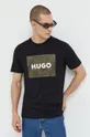 Βαμβακερό μπλουζάκι HUGO  Κύριο υλικό: 100% Βαμβάκι Πλέξη Λαστιχο: 98% Βαμβάκι, 2% Σπαντέξ