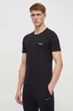 Бавовняна футболка HUGO 3-pack чорний