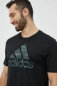 Βαμβακερό μπλουζάκι adidas  100% Βαμβάκι