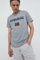 Napapijri t-shirt szary NP0A4GDQ1601