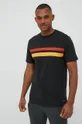 μαύρο Βαμβακερό μπλουζάκι Rip Curl Surf Revival