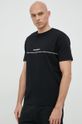 czarny New Balance t-shirt bawełniany