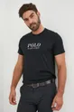 czarny Polo Ralph Lauren t-shirt bawełniany Męski