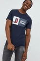 granatowy Jack & Jones t-shirt bawełniany JCOLOGAN