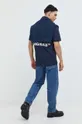 Βαμβακερό μπλουζάκι Jack & Jones Jorclean σκούρο μπλε