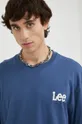μπλε Βαμβακερό μπλουζάκι Lee