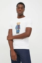 biały Polo Ralph Lauren t-shirt bawełniany