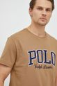 brązowy Polo Ralph Lauren t-shirt bawełniany Męski