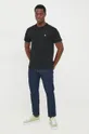 Βαμβακερό μπλουζάκι Polo Ralph Lauren μαύρο