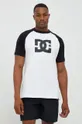 DC t-shirt bawełniany biały
