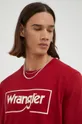 czerwony Wrangler t-shirt bawełniany