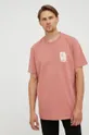 ροζ Βαμβακερό μπλουζάκι Wrangler