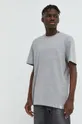 Bavlnené tričko Wrangler sivá