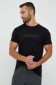 czarny Outhorn t-shirt bawełniany