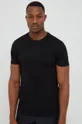 Βαμβακερό μπλουζάκι Outhorn μαύρο