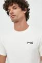 beżowy Manuel Ritz t-shirt bawełniany