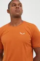 oranžová Športové tričko Salewa Hemp Logo