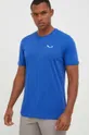 niebieski Salewa T-shirt sportowy Hemp Logo