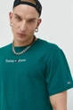 zielony Tommy Jeans t-shirt bawełniany