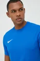 modra Kratka majica za vadbo Nike