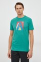 United Colors of Benetton t-shirt bawełniany zielony 3F93U103T.00Q