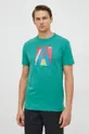 zelena Bombažna kratka majica United Colors of Benetton
