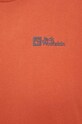 Jack Wolfskin t-shirt bawełniany Essential 1808382 czerwony